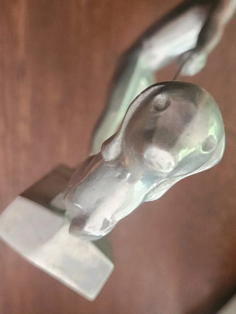 Vintage 1973 Chris Petersen Aluminum Sculpture Man Boy With Dog Mid Century MCM